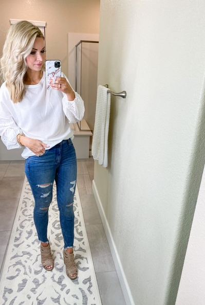 eyelet sweater