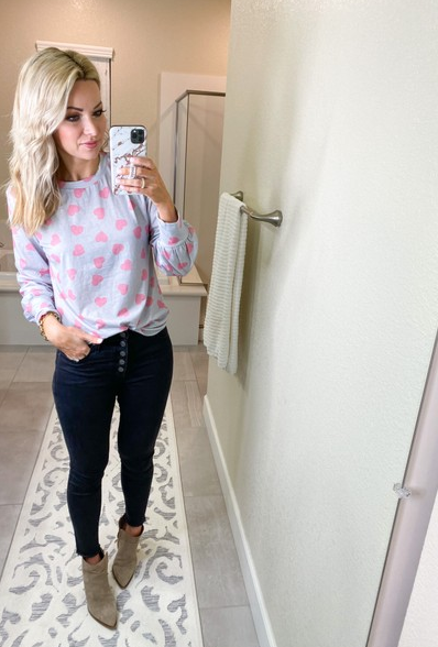 heart sweater