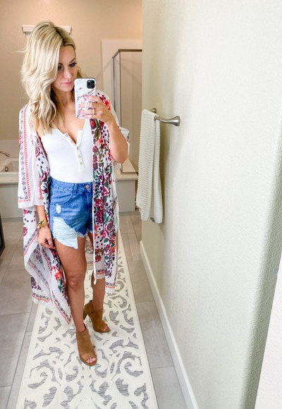 floral kimono