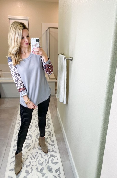 color block waffle knit