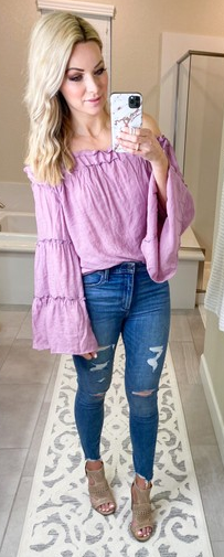 off the shoulder blouse