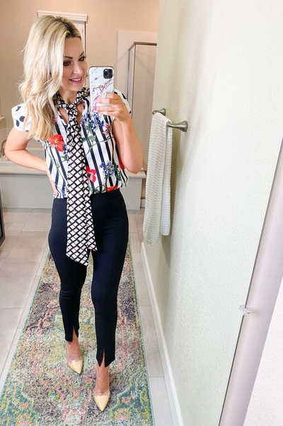 printed blouse