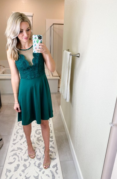 v neck dress