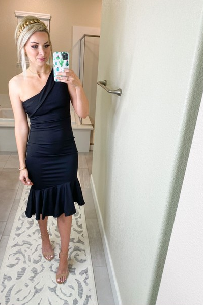 one shoulder dress