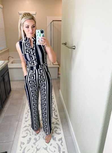 geometric jumpsuit