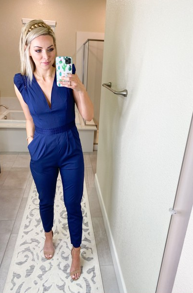 navy jumpsuit